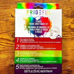 Prideful 5 pc Facial Sheet Mask Set